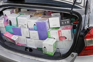 Apreensão de 3 mil cigarros eletrônicos mobiliza Polícia na BR-163 entre Marechal e Toledo