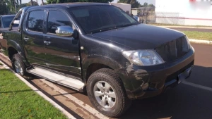 PM de Guaíra recupera Hilux furtada em Cascavel