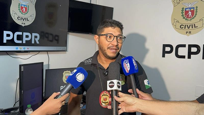 Delegado concede coletiva e detalha indiciamento por homicídio doloso após atropelamento com morte em Palotina