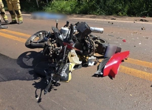 Jovem motociclista morre em colisão frontal na PR-317 em Toledo
