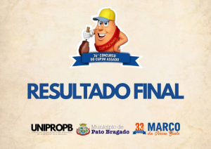 RESULTADO FINAL E COMPLETO DO 36º CONCURSO NACIONAL DO CUPIM ASSADO