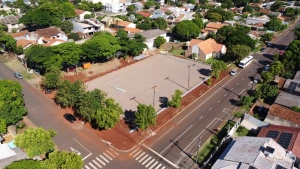 Obras do campo society no bairro Alvorada avançam em Marechal Cândido Rondon