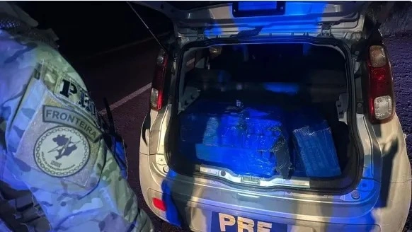 PRF apreende 100 quilos de maconha em Toledo