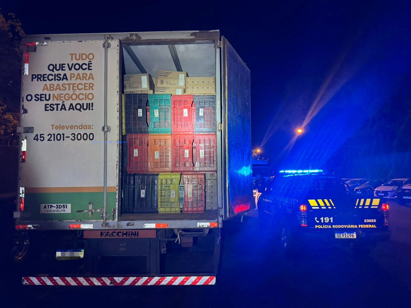 PRF apreende 350 mil maços de cigarros em caminhão que alegava estar vazio na BR-163