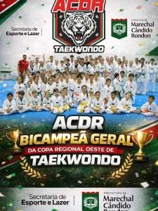 ACDR brilha em Umuarama e conquista o bicampeonato geral da Copa Oeste de Taekwondo