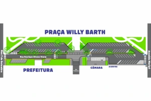 Iniciada a primeira etapa de reforma da Praça Willy Barth