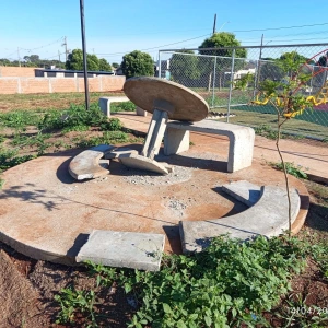 Vândalos depredam praça do bairro São Francisco em Marechal Cândido Rondon