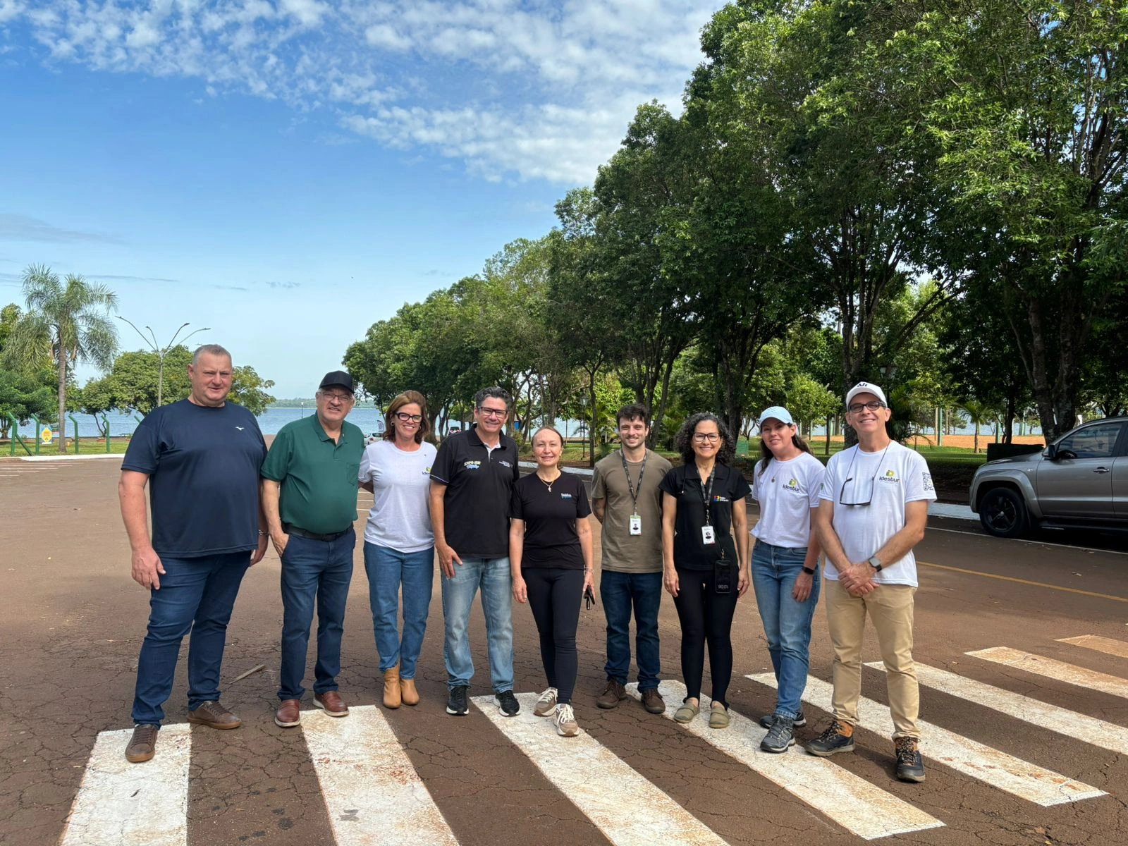 Equipe técnica da Itaipu realiza visita no parque de lazer e turismo em Porto Mendes