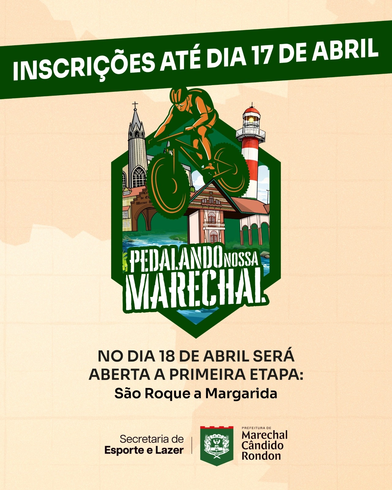 Inscrições para o Pedalando Nossa Marechal encerram nesta sexta-feira