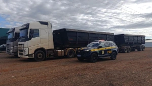 PRF flagra carretas com quase 70 toneladas de excesso de peso em Quatro Pontes