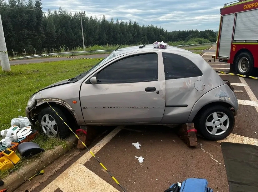 Colisão entre Fiesta e Ka faz uma vitima fatal