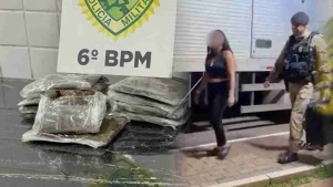 Mulher é presa com mais de 2,6 quilos de haxixe na BR-277, em Cascavel