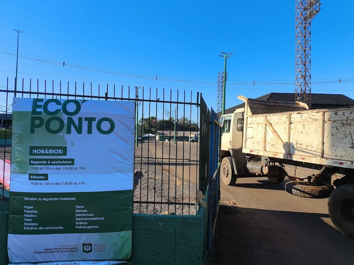 Ecoponto estará aberto no feriado, das 7h30 às 12h