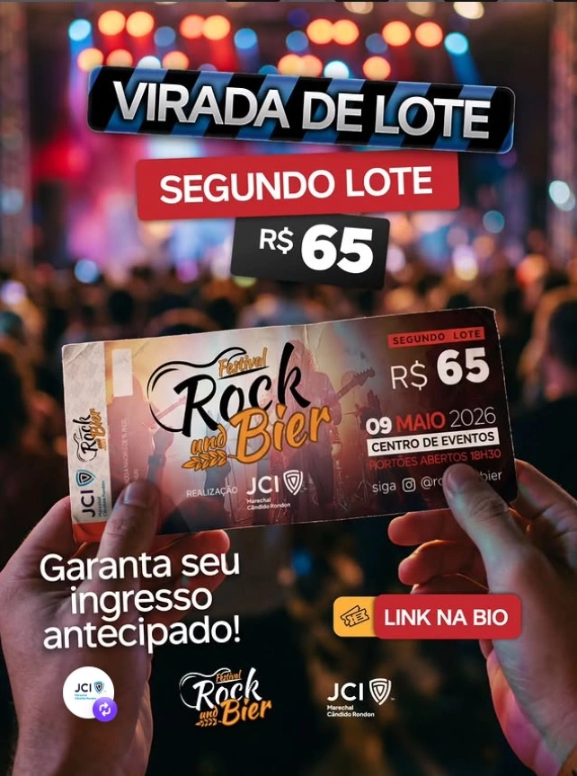 Rock und Bier será neste sábado no Centro de Eventos de Marechal Rondon