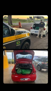 PRF intercepta dois motoristas de aplicativo transportando drogas na região de fronteira do Paraná
