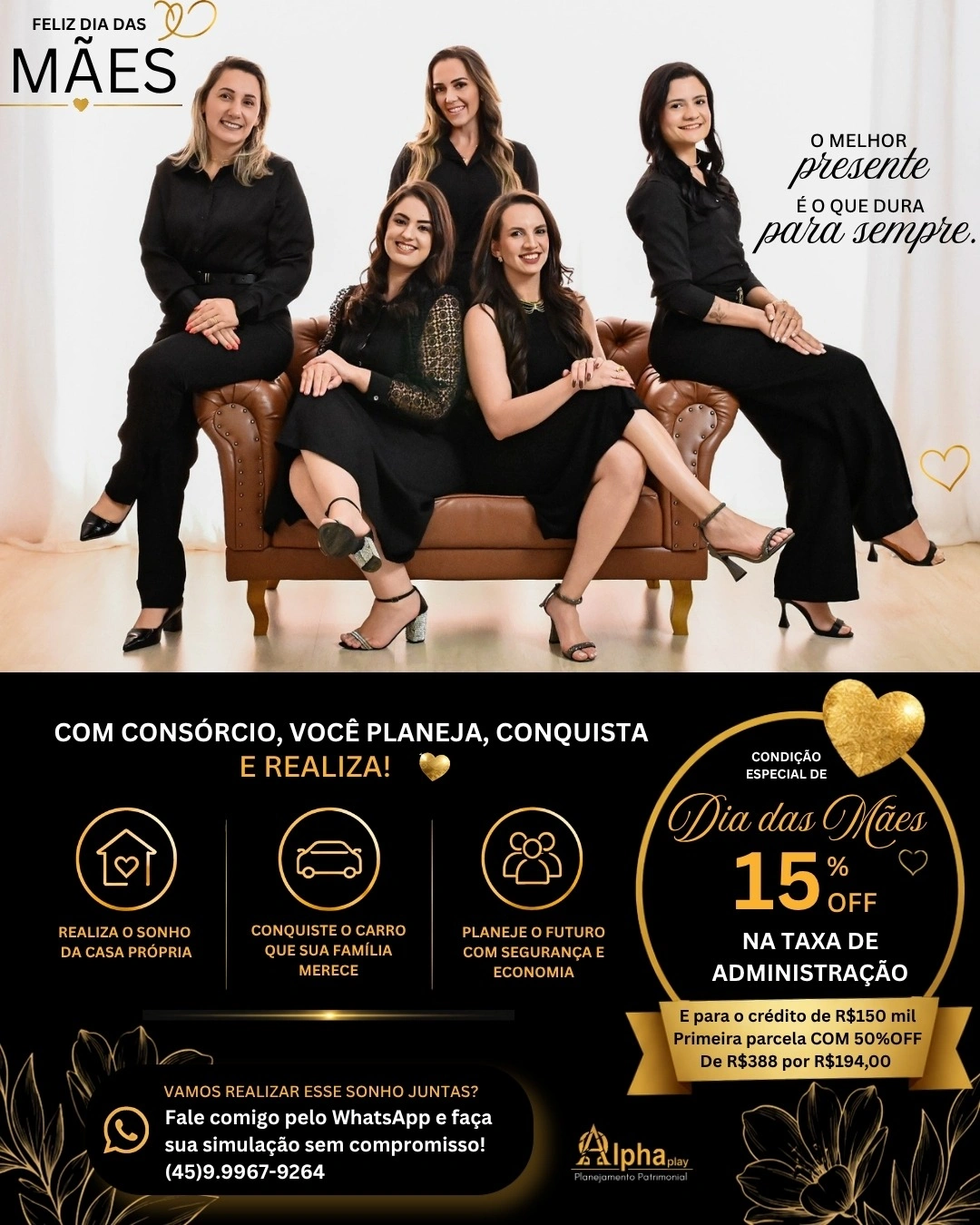 Alpha Play lança campanha especial de Dia das Mães com condições exclusivas para realização de sonhos