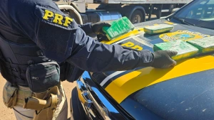 PRF prende caminhoneiro com cocaína ao flagrar tentativa de descarte da droga em Cascavel