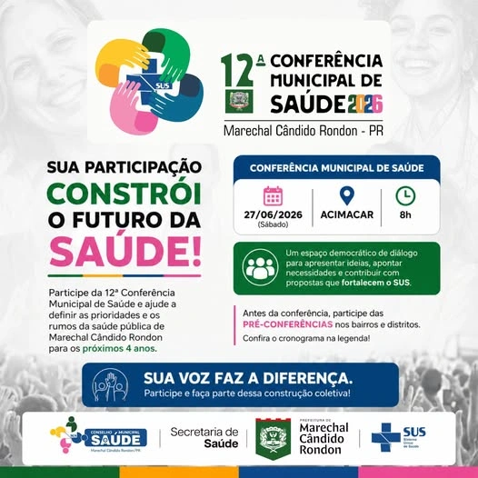 Pré-Conferências de Saúde iniciam na próxima semana em Marechal Rondon