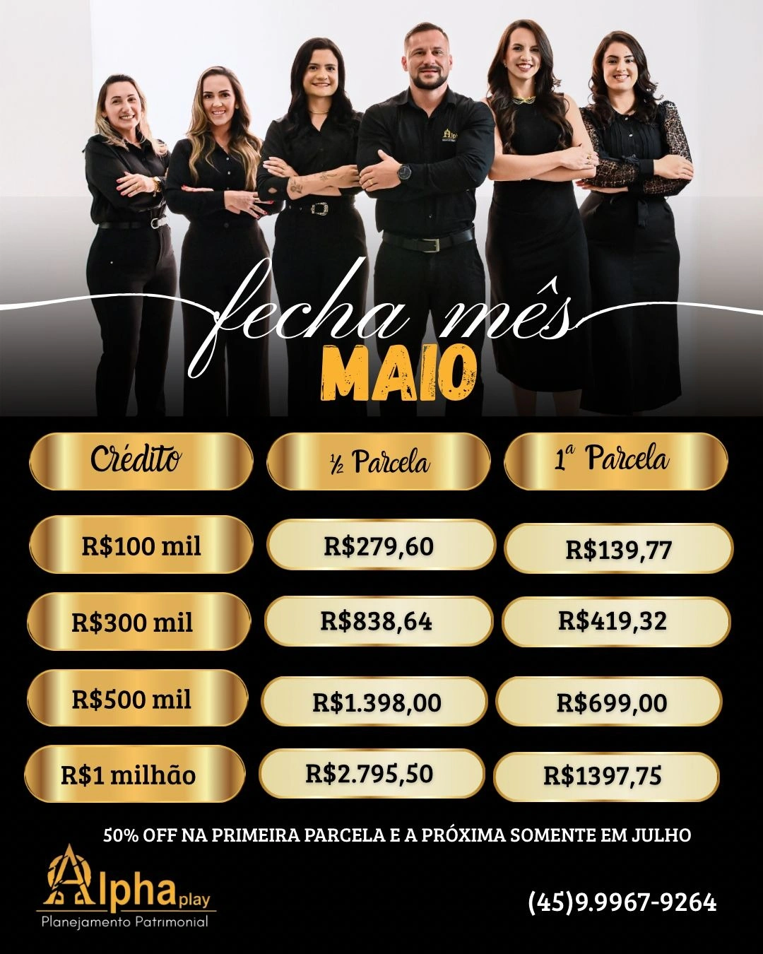 ALPHAPLAY LANÇA CONDIÇÃO ESPECIAL PARA FECHAMENTO DE MAIO