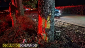 Jovem morre em colisão de moto contra árvore em acidente de trânsito no interior de Santa Helena