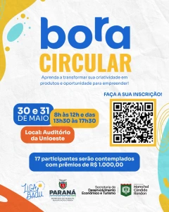 Abertas as inscrições para o curso Bora Circular
