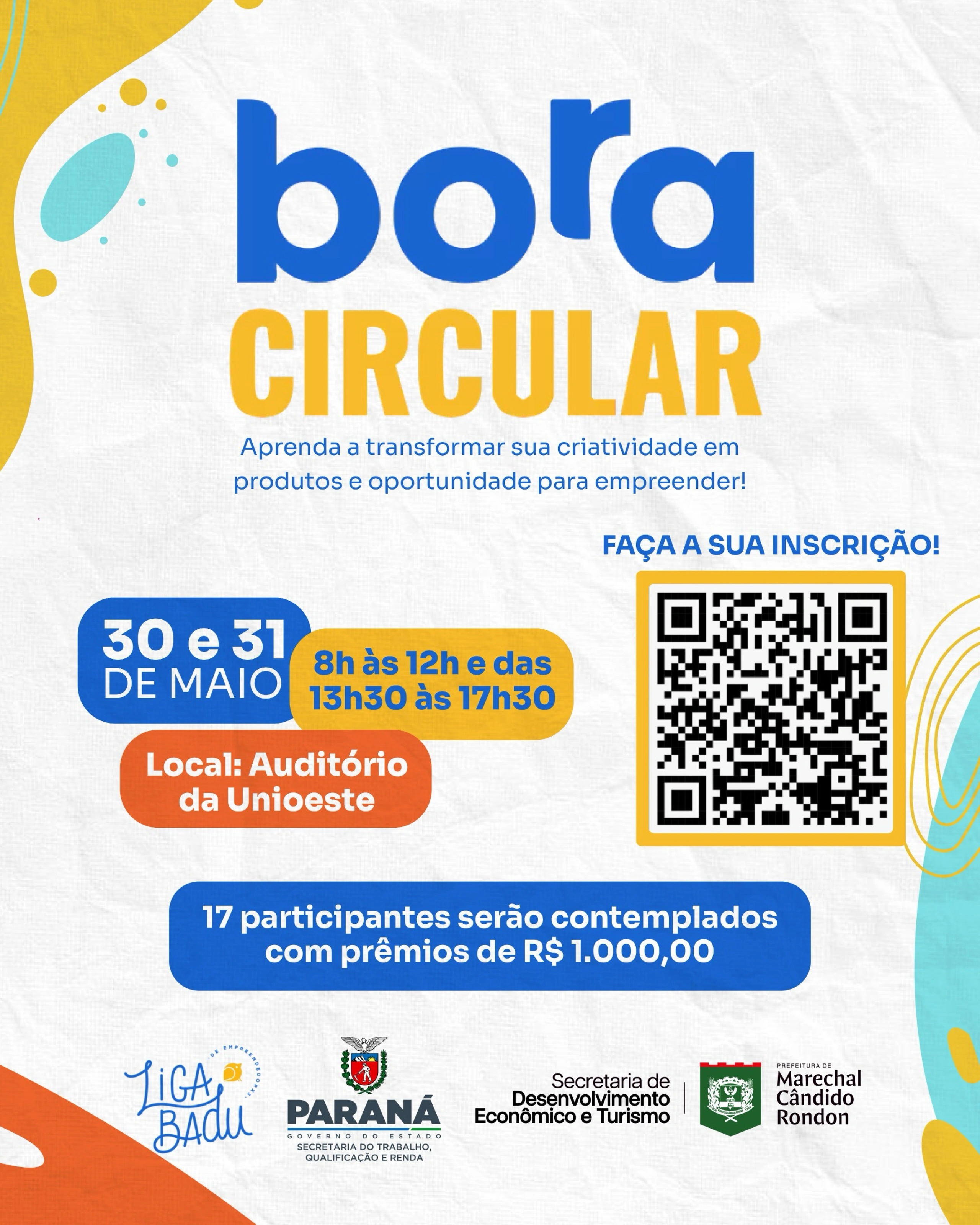 Abertas as inscrições para o curso Bora Circular