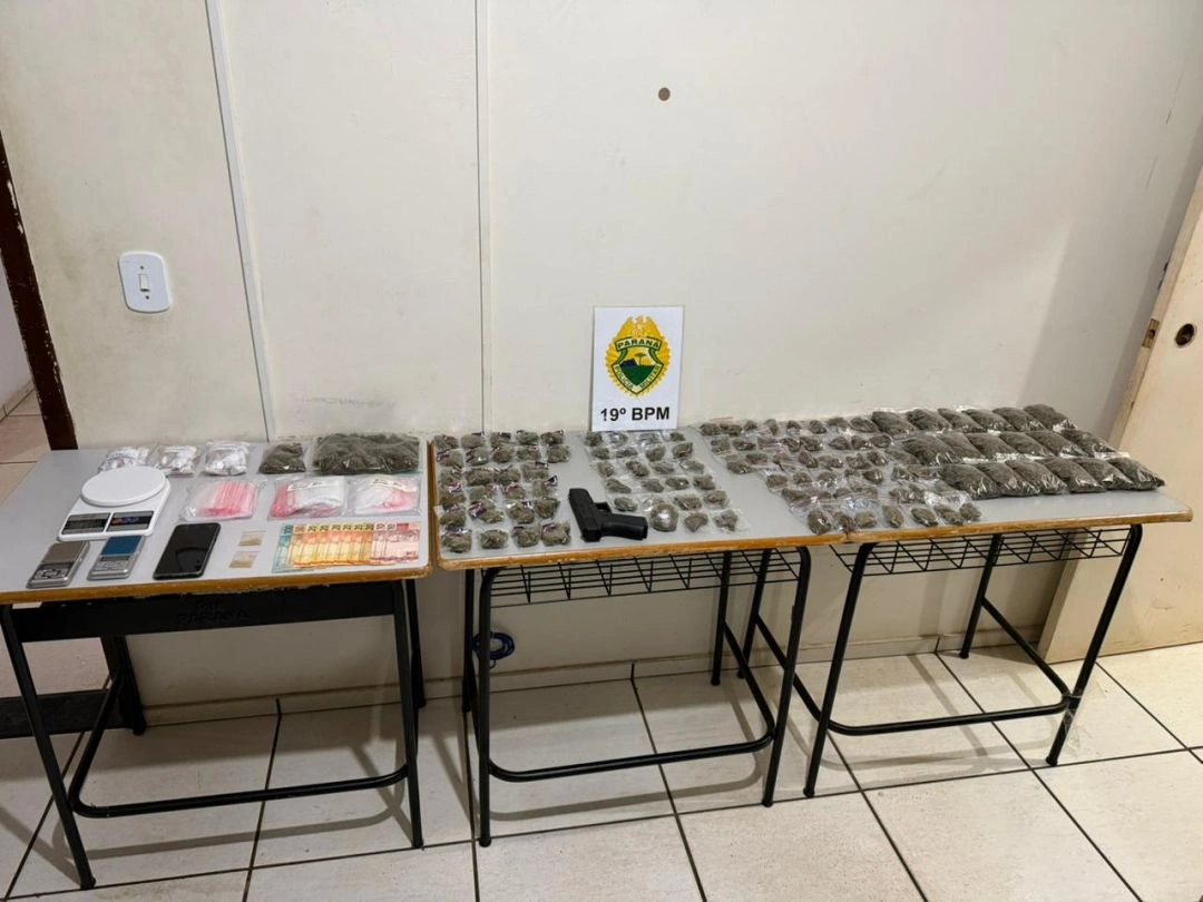 Homem é preso com maconha, haxixe e ecstasy em Toledo