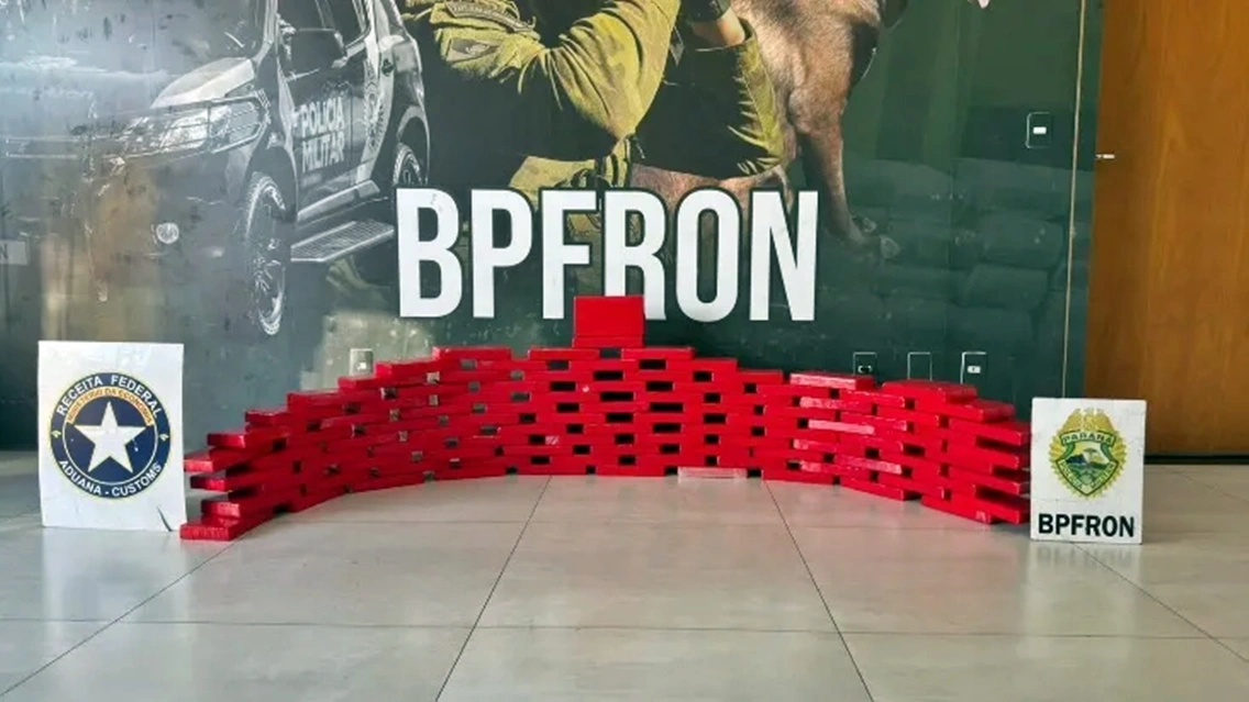 BPFron apreende mais de 108 quilos de cocaína em Umuarama