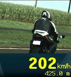 PRF flagra motocicleta a mais de 200 km/h na BR-163 em Quatro Pontes (PR)