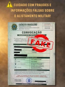 Junta Militar orienta jovens sobre golpes com falsas convocações para o Serviço Militar