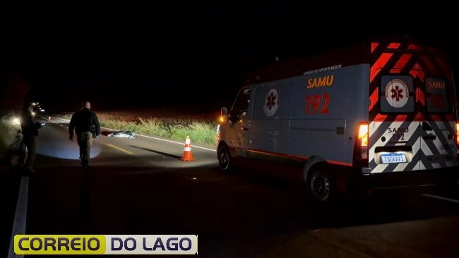 Identificada mulher que morreu em atropelamento na PR-317 entre Santa Helena e São José das Palmeiras