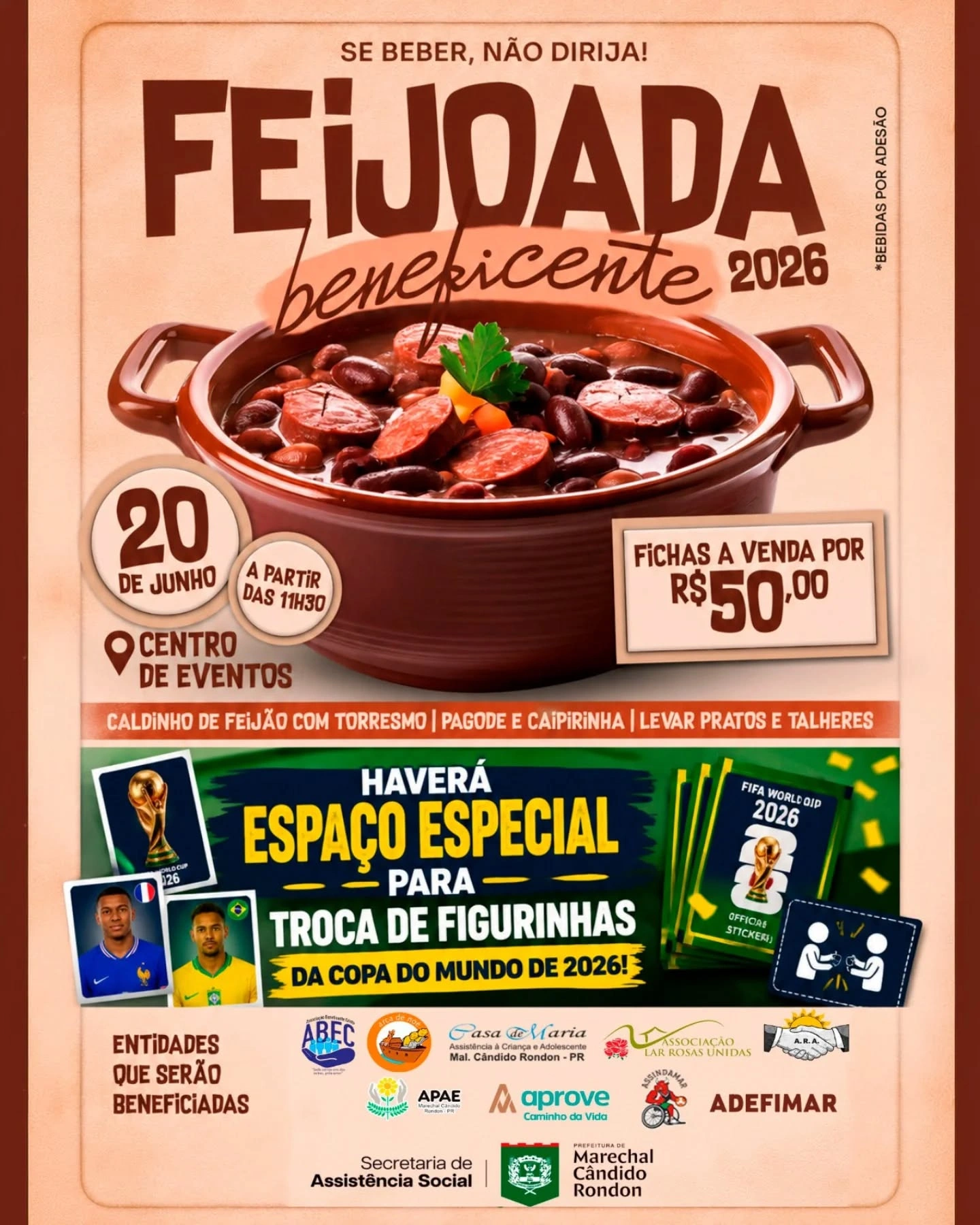 Feijoada Beneficente 2026 acontece neste sábado