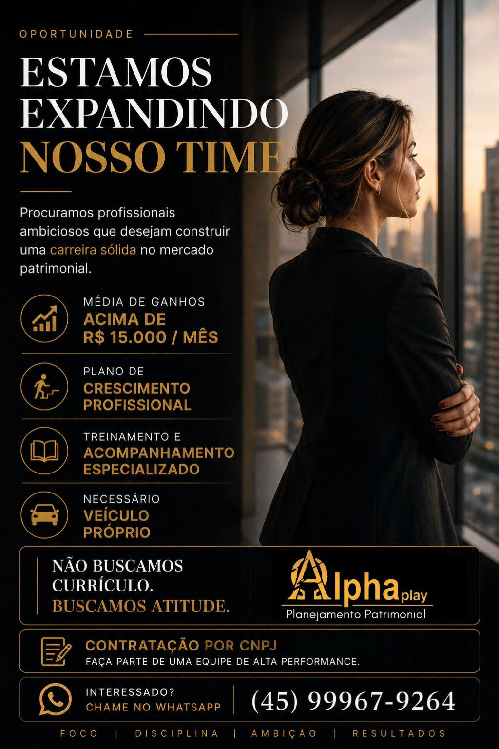 Alphaplay abre vagas na Região Oeste com ganhos acima de R$ 15 mil por mês