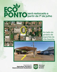 Ecoponto será realocado a partir de 1º de julho para novo endereço na Vila Gaúcha