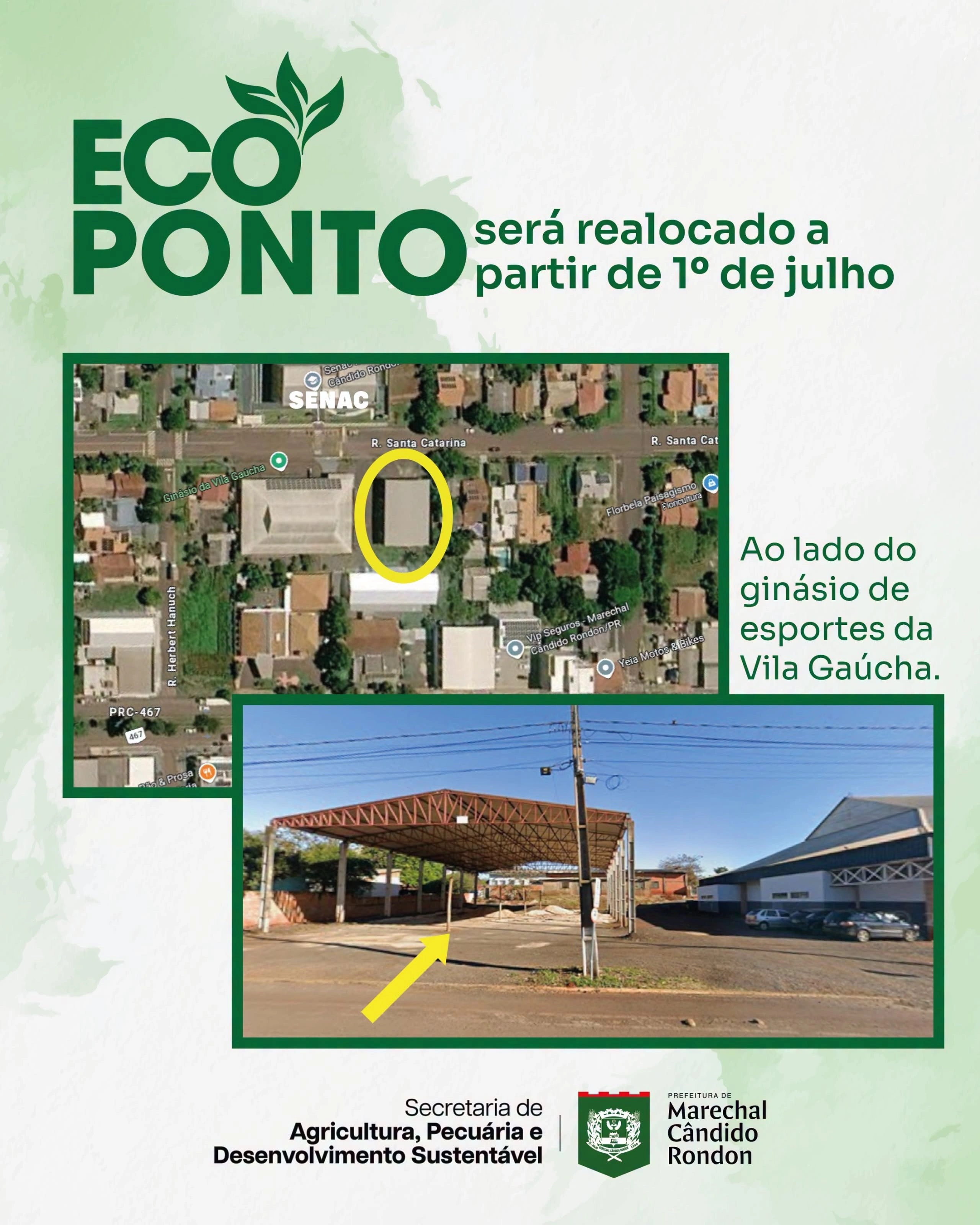 Ecoponto será realocado a partir de 1º de julho para novo endereço na Vila Gaúcha