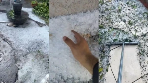 Cascavel é atingida por forte chuva de granizo nesta terça-feira