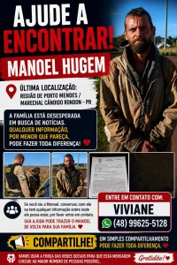 Após ser encontrado pela PM, homem desaparece novamente em Mercedes antes da chegada da família