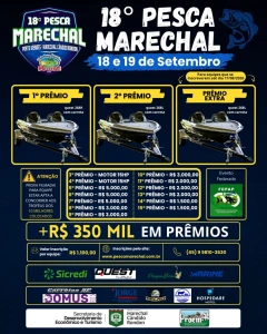 18ª Pesca Marechal distribuirá mais de R$ 350 mil em prêmios