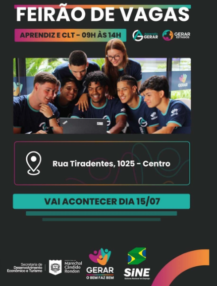  Feirão de Vagas oferece oportunidades de emprego e aprendizagem para jovens nesta quarta-feira