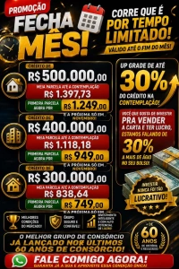 Feirão de Fim de Mês: oportunidade para construir patrimônio com condições exclusivas