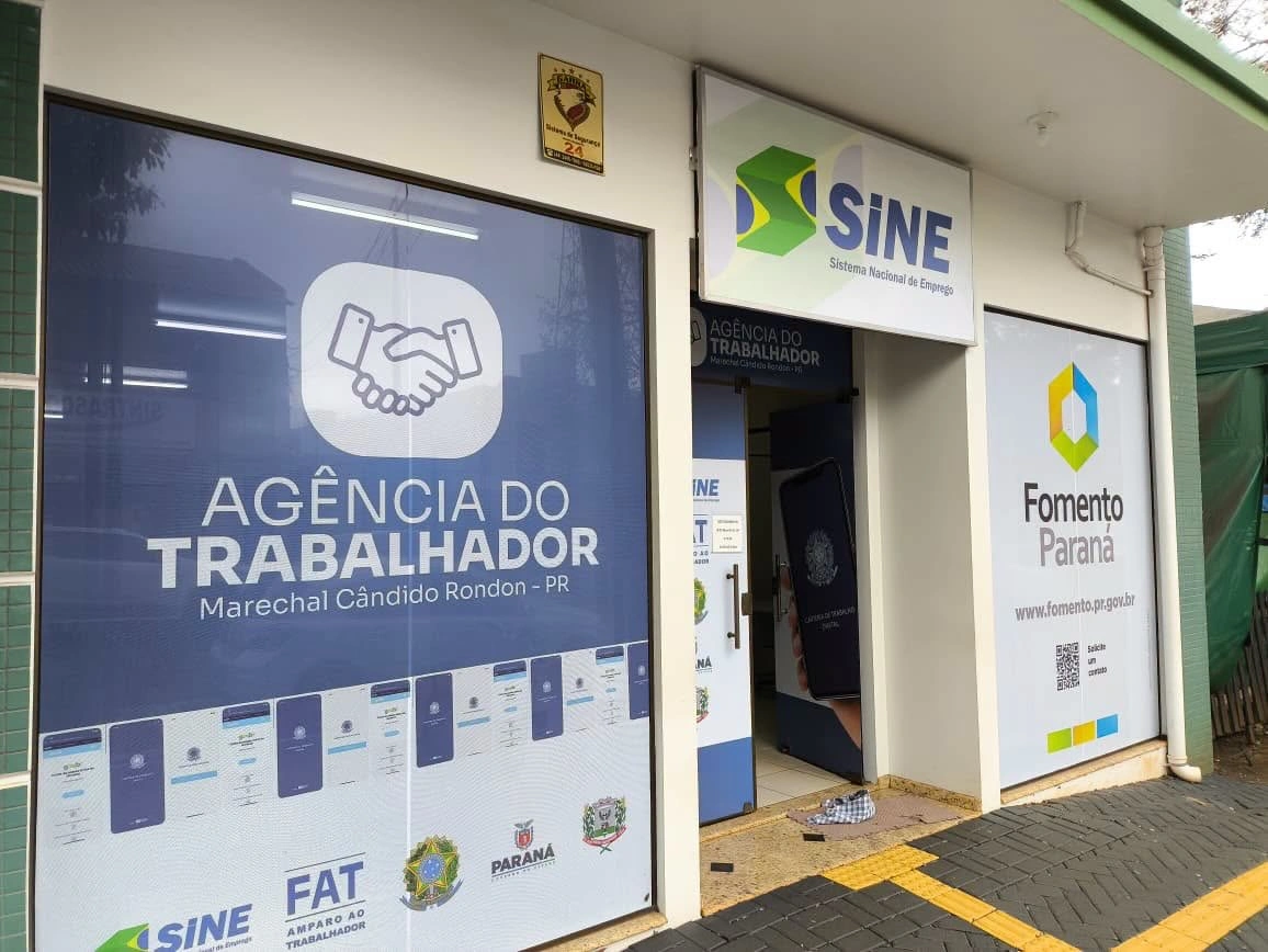 Relação de vagas de trabalho disponíveis na Agência do Trabalhador (Sine) de Marechal Cândido Rondon