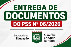 Educação alerta para prazo final de entrega de documentos do PSS nº 06/2026