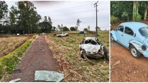 Motorista morre após carro capotar na PR-239, em Jesuítas