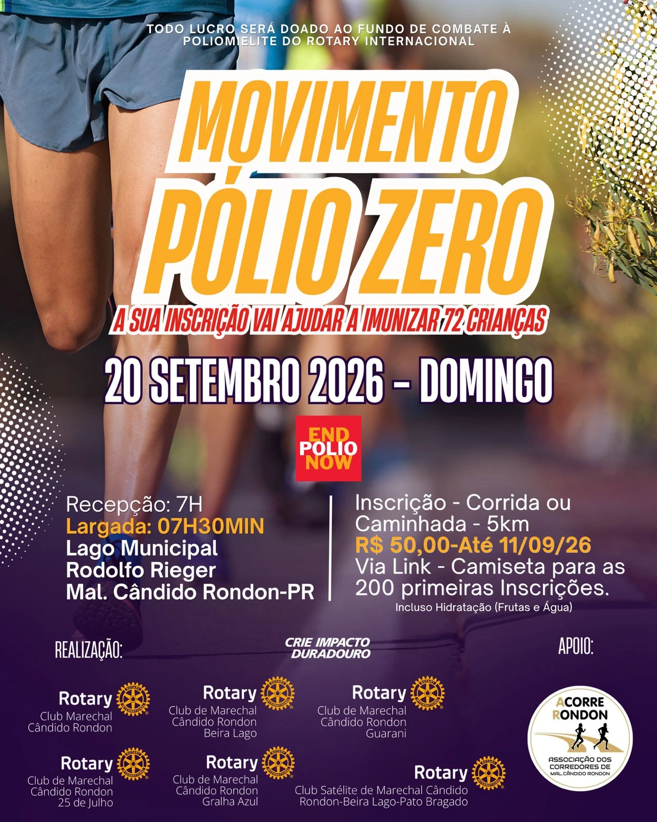Família Rotária mobiliza Marechal Rondon para transformar solidariedade em mais de 14 mil doses contra a pólio