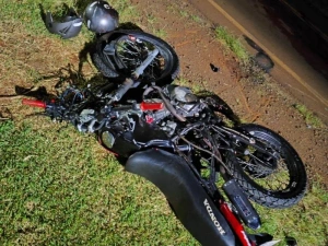 Motociclista de 20 anos morre em acidente entre Pato Bragado e Entre Rios do Oeste