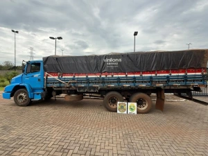 Caminhão com 20 mil pacotes de cigarros é apreendido após fuga em Mercedes