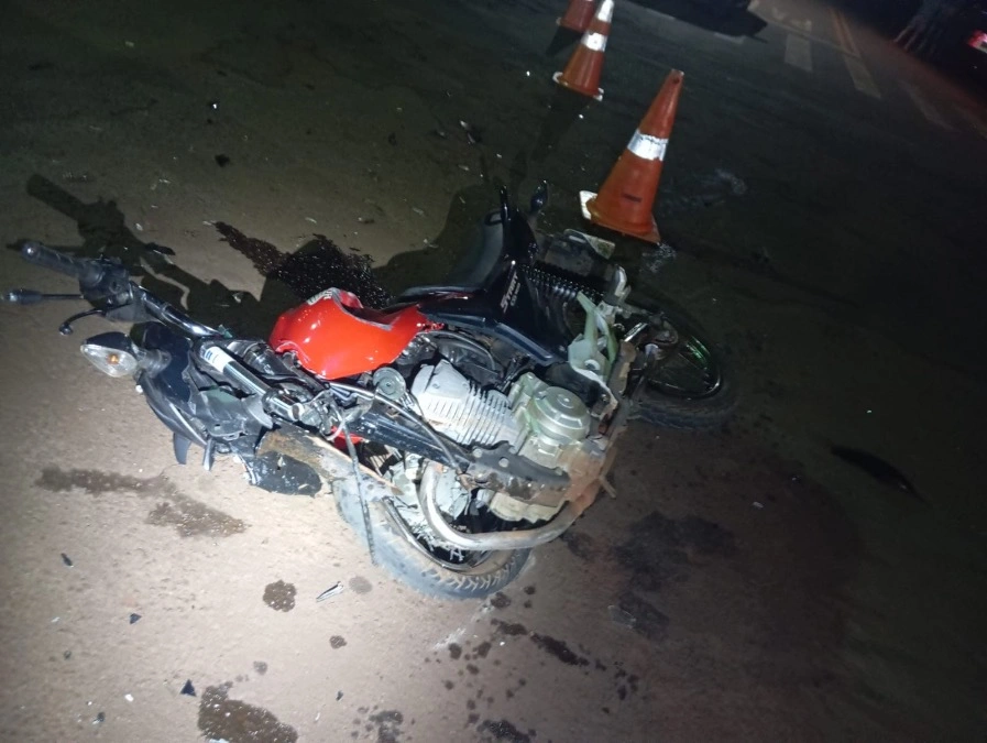 Acidente entre carro e motocicleta deixa homem morto em São Camilo, distrito de Palotina