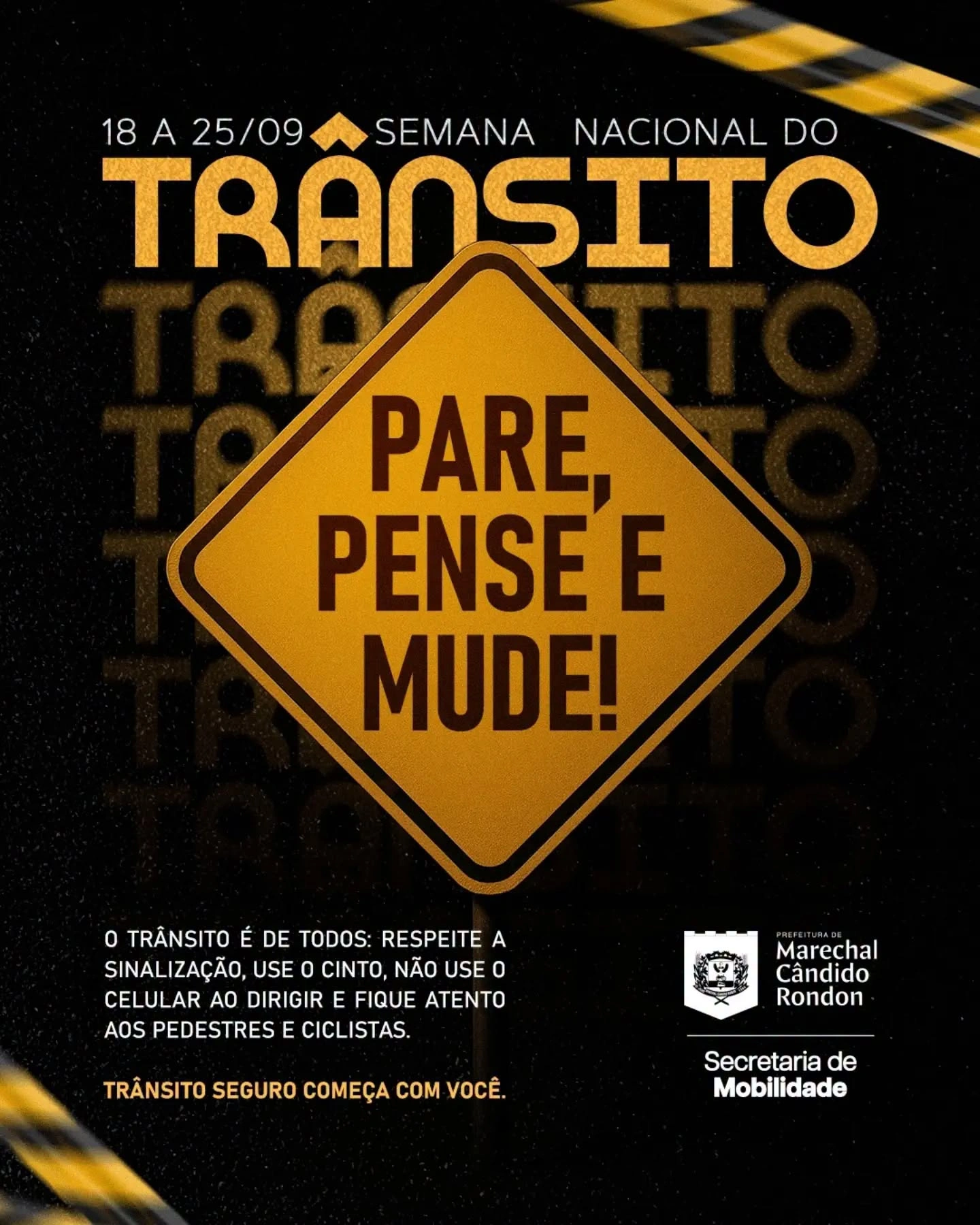 Semana Nacional de Trânsito reforça a importância da segurança e da responsabilidade nas vias