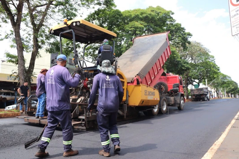 Iniciado recape asfáltico em trecho da avenida Rio Grande do Sul