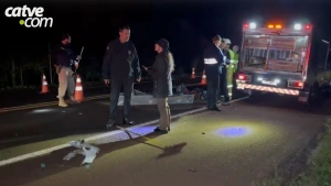 Motociclista morre após ser atingido por dois carros na BR-369 em Corbélia